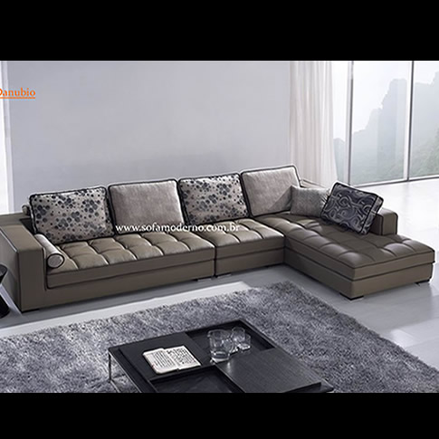 sofas grande 4 lugares e chaise